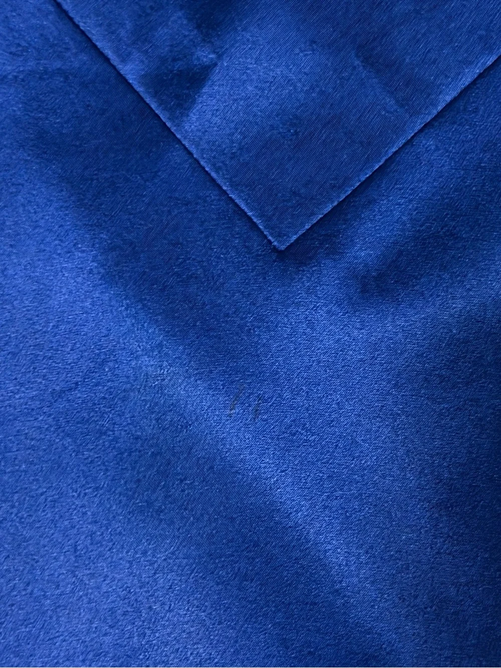 Silk A-Line Skirt in Royal Blue